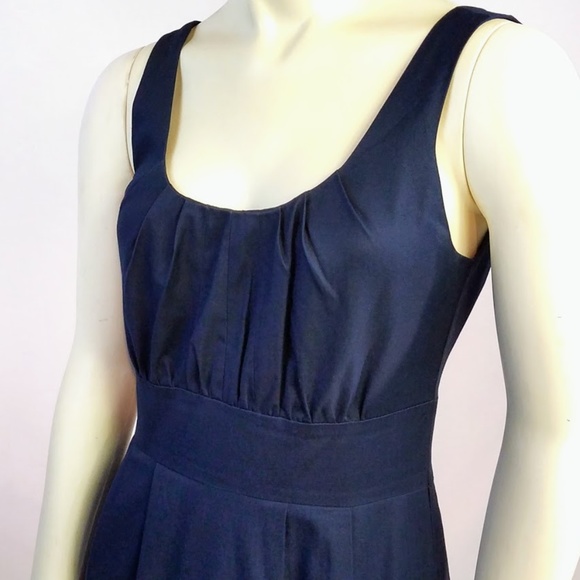 J. Crew Dresses & Skirts - J. Crew Cotton Sleeveless Navy Blue Dress Sz:0